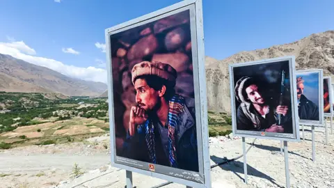 Alamy Portraits of Ahmad Shah Massoud, Panjshir Valley, Afghanistan, 2009