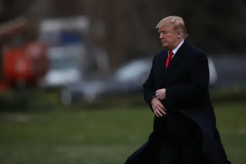 Getty Images Trump at White House