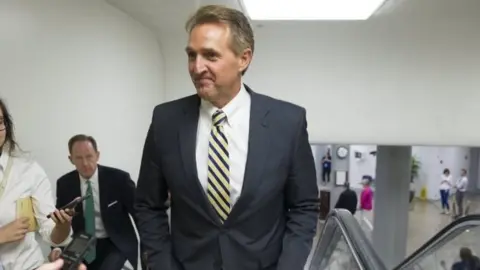 Reuters Republican Senator from Arizona Jeff Flake is seen on Capitol Hill in Washington, DC.