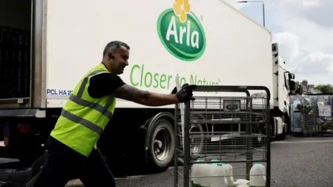 Getty Images Arla delivery man