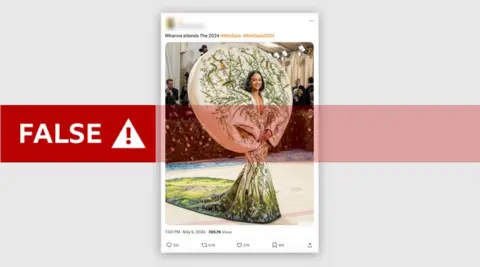 AI-generated image of Rihanna