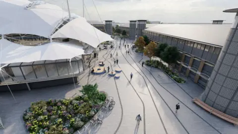 University of Nottingham Artist's impression of the University of Nottingham's Castle Meadow campus
