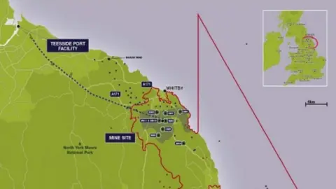 Sirius Minerals Location Map