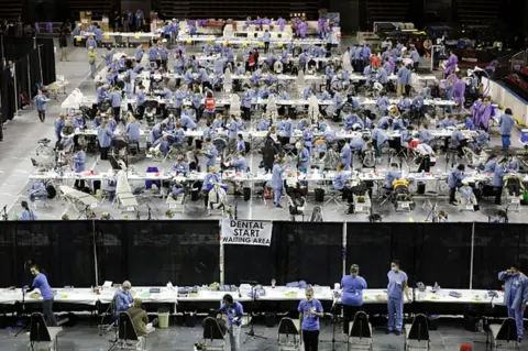 Getty Images An underserved community near Seattle received free healthcare from a charity