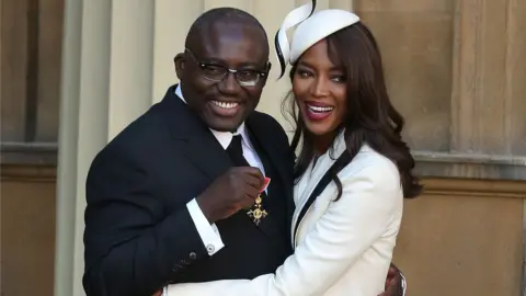 Getty Images Edward Enninful and Naomi Campbell