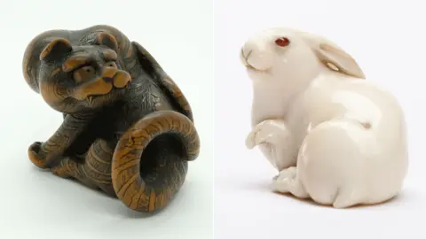 Jewish Museum Vienna/Tom Juncker Netsuke: Male tiger and Hare with amber eyes