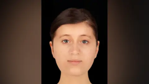 Hew Morrison  Facial reconstruction of Trumpington Anglo-Saxon woman, 16