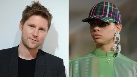 Reuters / Getty Christopher Bailey and a Burberry model