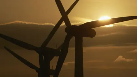 Getty Images Wind turbines