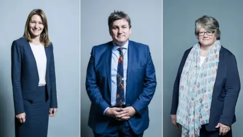 UK Parliament Lucy Frazer, Kit Malthouse and Thérèse Coffey