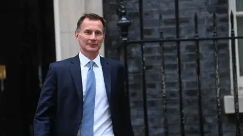 EPA Jeremy Hunt leaves 10 Downing Street on Friday