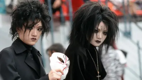 Getty Images Goths at a Taiwan cosplay event