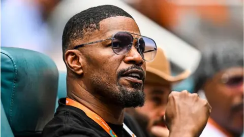 Getty Images Jamie Foxx seen at a tennis match