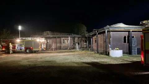 HIWFRS East Boldre hall fire