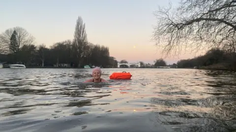 Dinah Sershi  Picture of Dinah swimming in open water