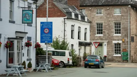 The village of Llanymynech