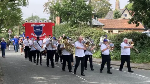 Andrew Sinclair/BBC Burston school strike rally