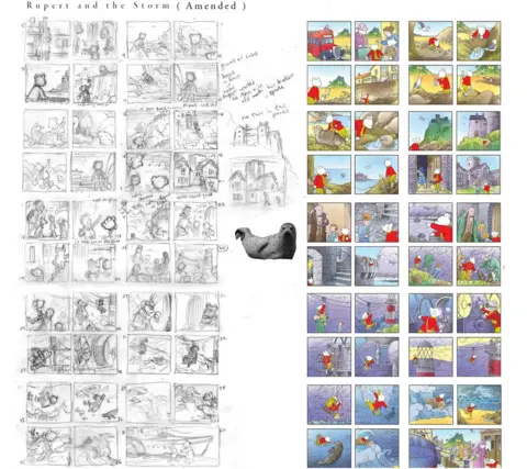 Express Newspapers & DreamWorks Distribution Ltd A rough and finished version of a story