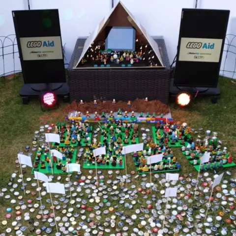 Jonathan Oakes/Adam Hardman Lego recreation of Live Aid