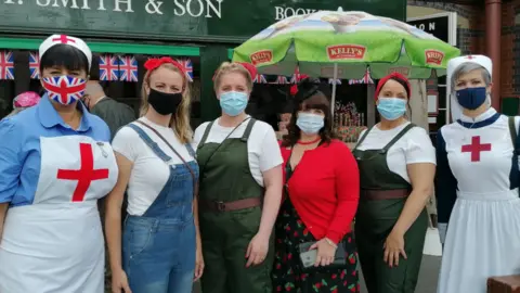 Severn Valley Railway Staff in 1940s costume