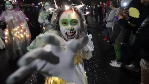 PA Media derry halloween parade 2022