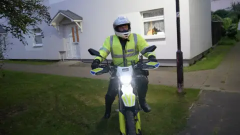 Electric clearance police motorbike