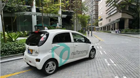 Getty Images A Waymo car