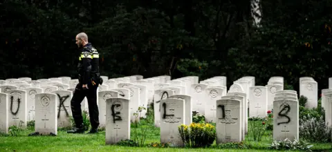 EPA Dutch police and graves, 13 Sep 19