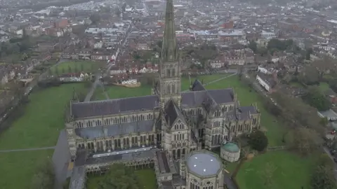 Wiltshire Police An above picture of the cathedral