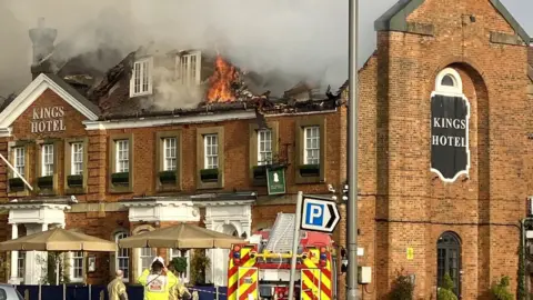 Andrew Parson Fire at hotel