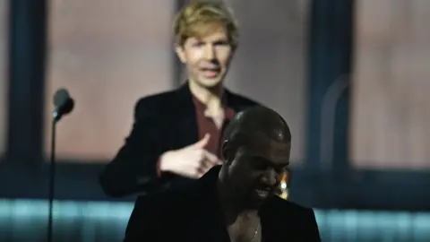 Getty Images Beck and Kanye West