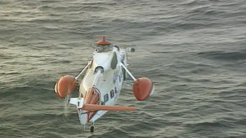 a coastguard helicopter from the time