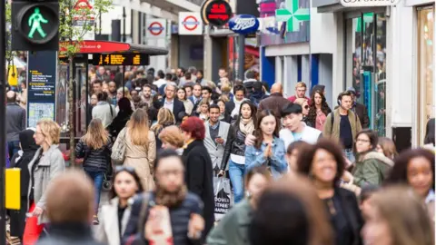 Getty Images people in Oxford street