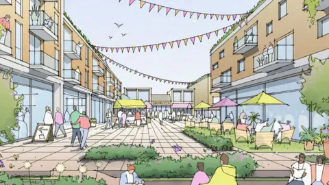 Tonbridge & Malling Borough Council A sketch of proposed redevelopments for Tonbridge