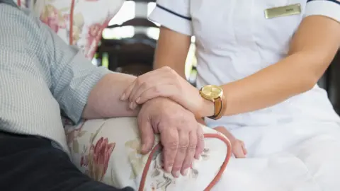 Getty Images Care home staff