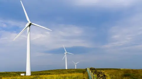 Getty Images Wind turbines