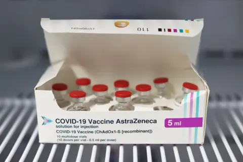 PA Media A box full of doses of the Oxford-AstraZenica Covid-19 vaccine