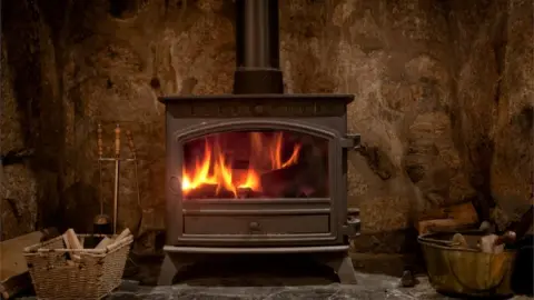 Getty Images Wood burning stove