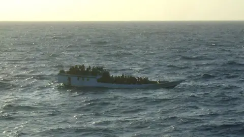 Australian Maritime Safety Authority A boat carrying asylum seekers intercepted by Australian authorities