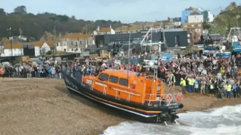 Lifeboat in Hastings