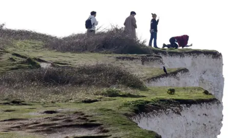 Eddie Mitchell People on Birling Gap
