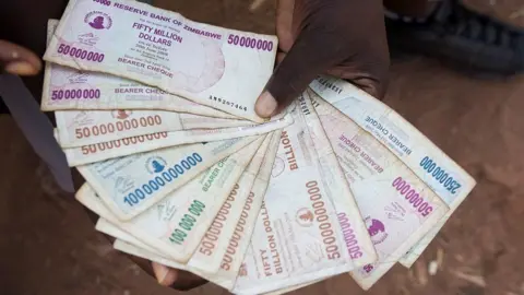 Getty Images Zimbabwe's old currency