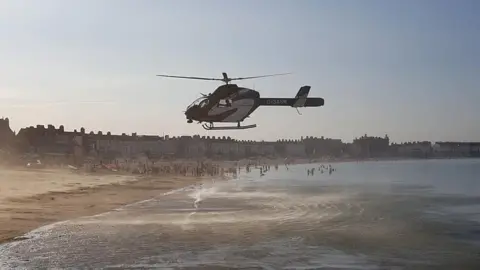 Wyke Regis Coastguard air ambulance