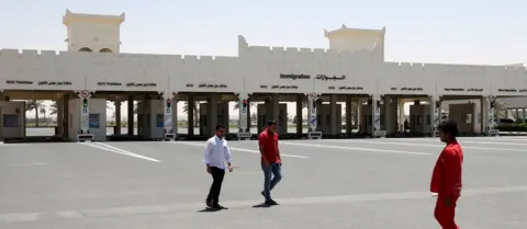 AFP Border between Saudi Arabia and Qatar, 20 June, 2017