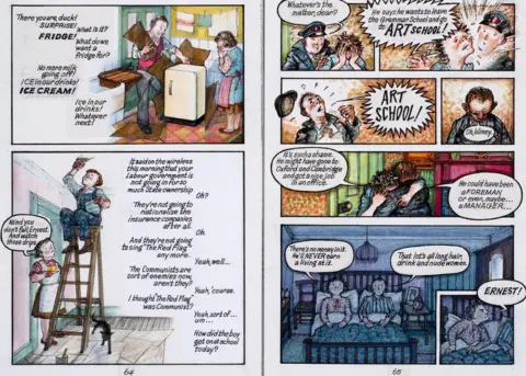 Raymond Briggs Doubel page spread from Ethel and Ernest