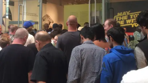 Matt Fox Huge queue on first day of Star Wars exhibition