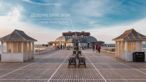 What3words Cromer Pier