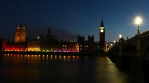 Reuters The Houses of Parliament are illuminated to mark the Pride in London Parade in London, Britain July 8, 2017.