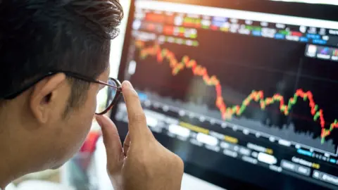 Stock image of market trader