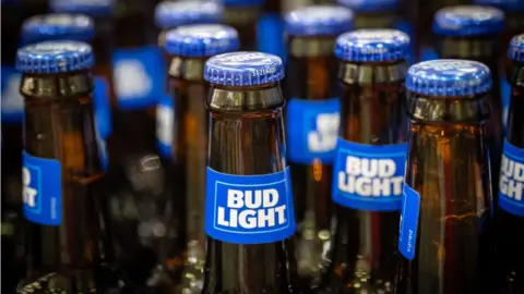 Getty Images Bud Light bottles.